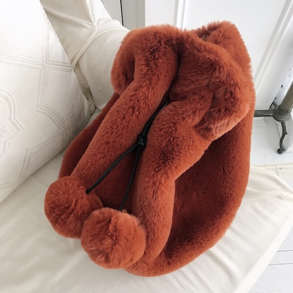 New Faux Fur Sling Backpack main image 5